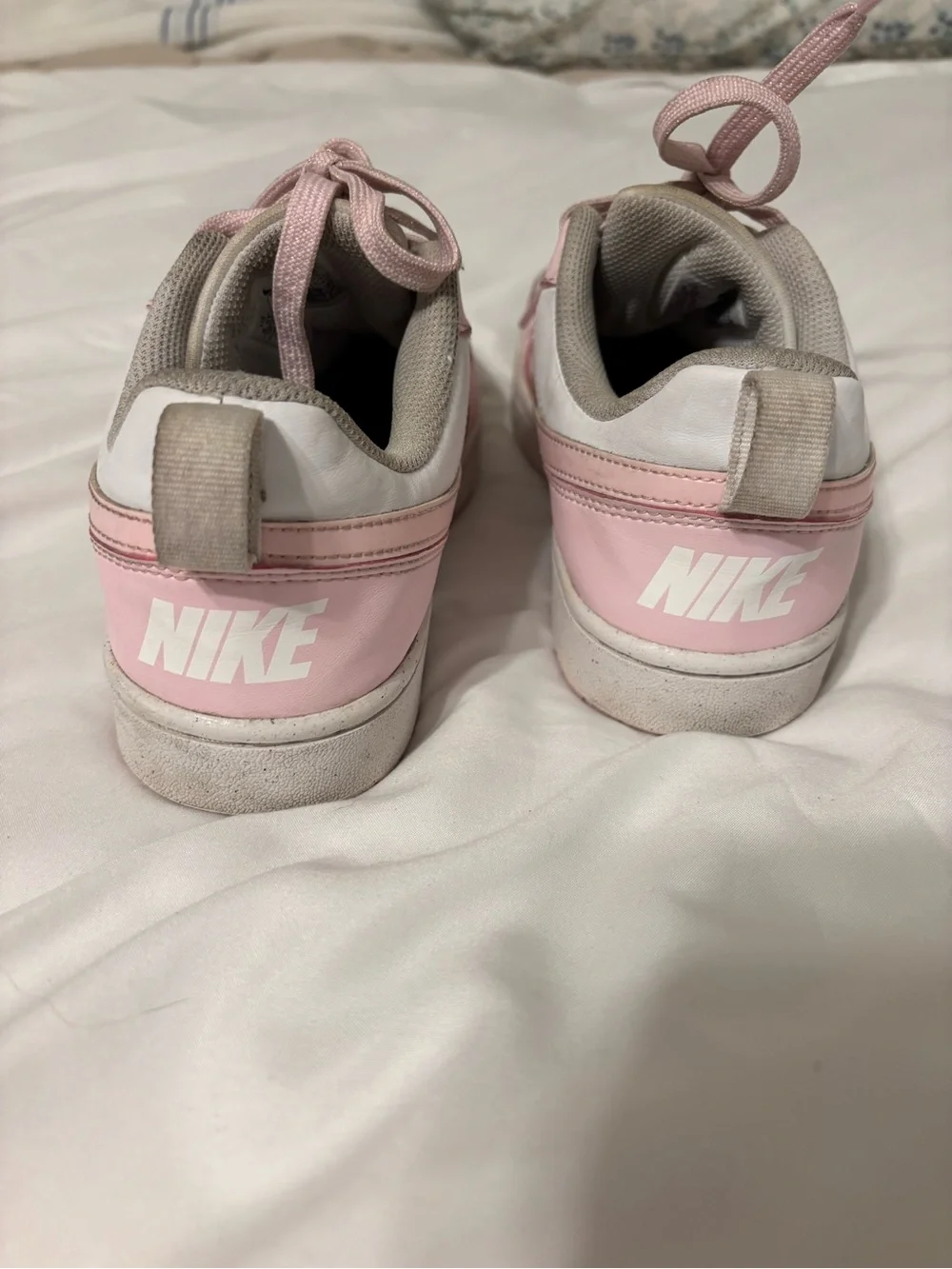 Nike Court Borough Low Recraft Pink White Sneakers Youth 6.5Y Women’s 8